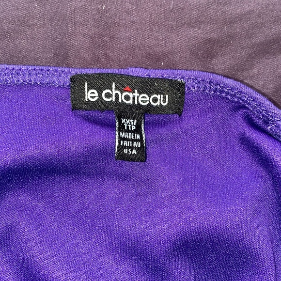 Le Château Purple Puffy Slip Dress - Picture 7 of 9
